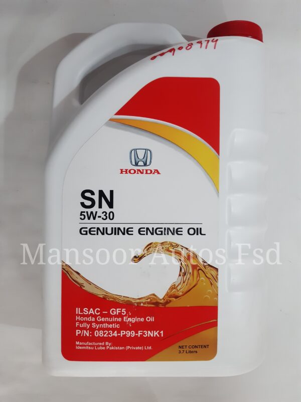 Engine Oil 5W-30 SN- Honda Genuine 3.7L