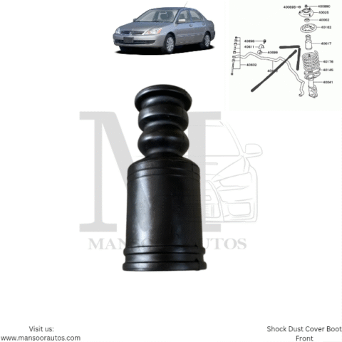 Shock Dust Cover Boot  Lancer 2004-12 Front
