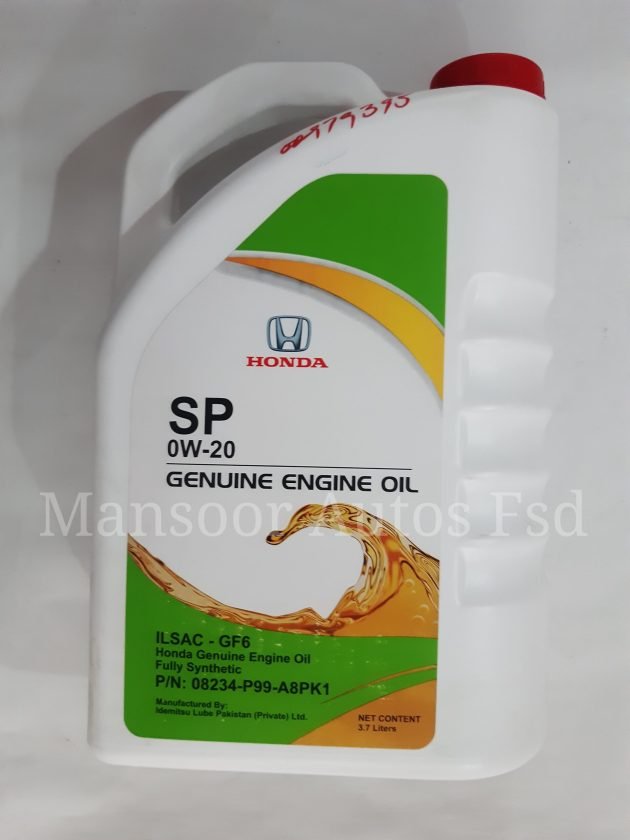 Engine Oil 0W-20 SP 3.7 Ltrs- Honda Genuine - Image 2
