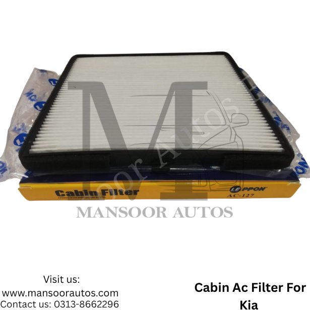 Cabin Ac Filter For Kia Picanto 2017-22