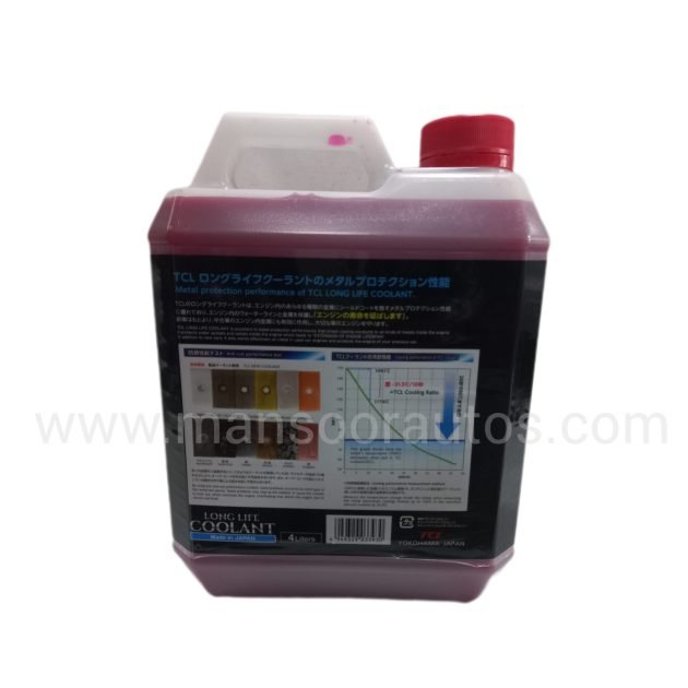 Coolant 50/50 Premix 4 Ltrs RED - TCL JAPAN - Image 2