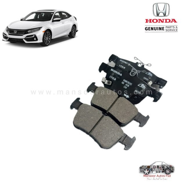 Disc Brake Pad Rear Honda Civic X 2016-22 - Genuine - Image 2