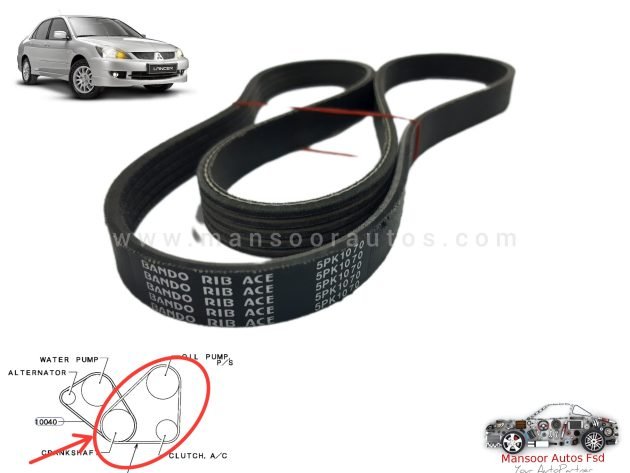 Fan Belt Power , AC Lancer 2004-12- BANDO JAPAN