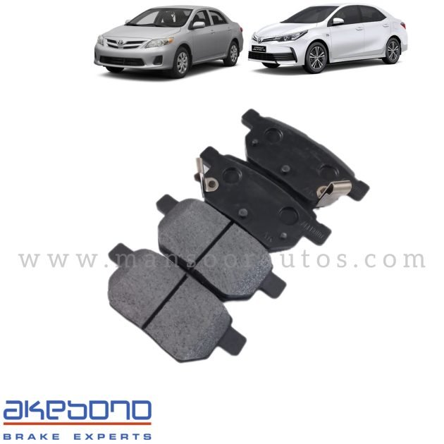 Disc Brake Pad Rear Corolla 2009-22- AKEBONO JAPAN