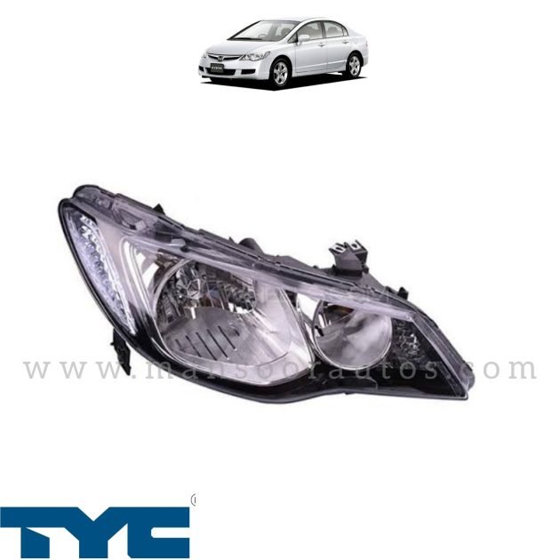 Head Light RH Honda Civic Reborn 2006-12 - TYC TAIWAN