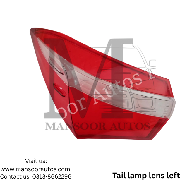 Tail Lamp Lens COROLLA 2014-17