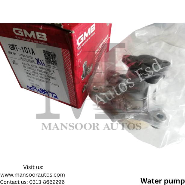 Water Pump Toyota Corolla 2003-19 - GMB