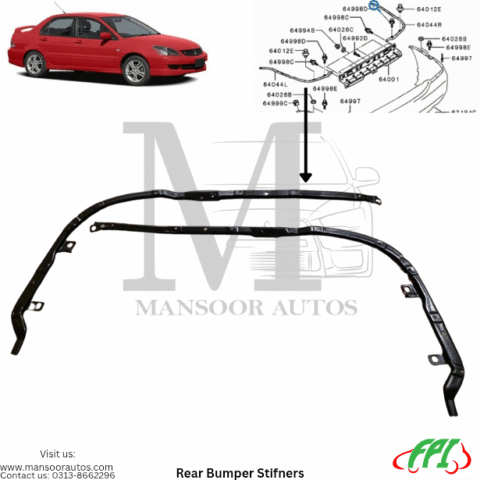 Bumper Support Stifners Lancer 2004-12 Rear - Imported