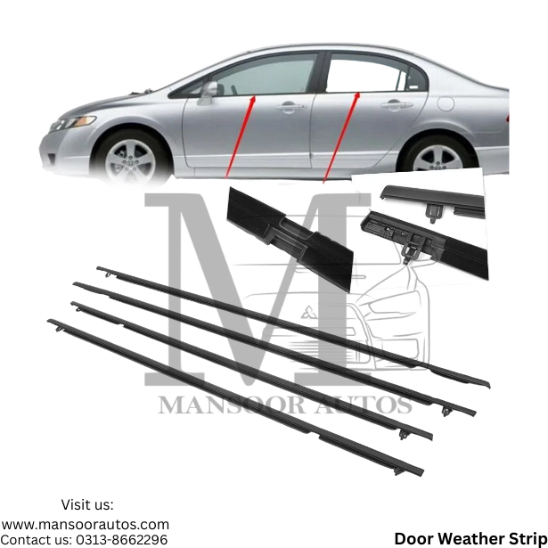 Door Weather Strip set Honda Civic Reborn 2006-12 - Imported