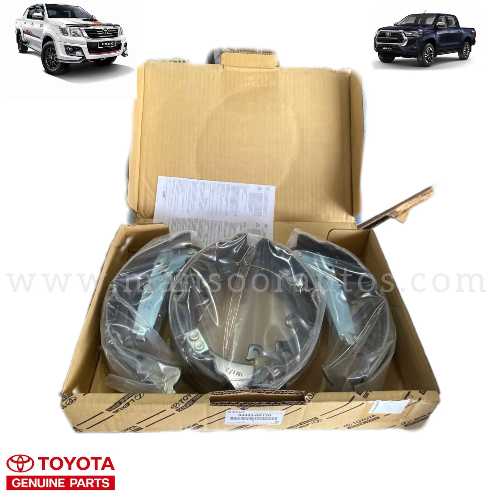 Brake shoe Kit Toyota Fortuner 2009-15 Rear