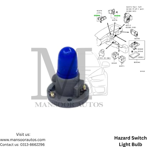 Dashboard Bulb Mitsubishi Lancer 2004-12 - Genuine