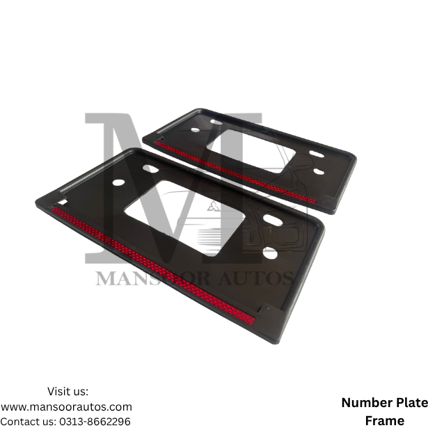 Number Plate Frame Universal - Pair