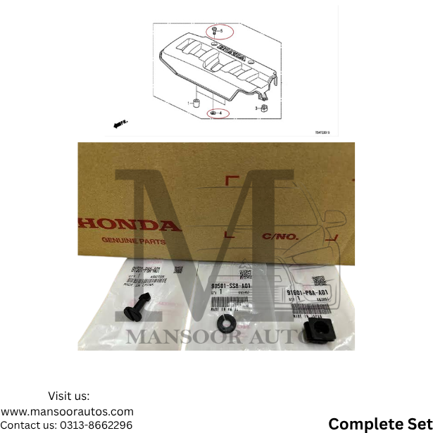 Tappet Cover Fitment Clips Honda Civic 2002-21 - Genuine