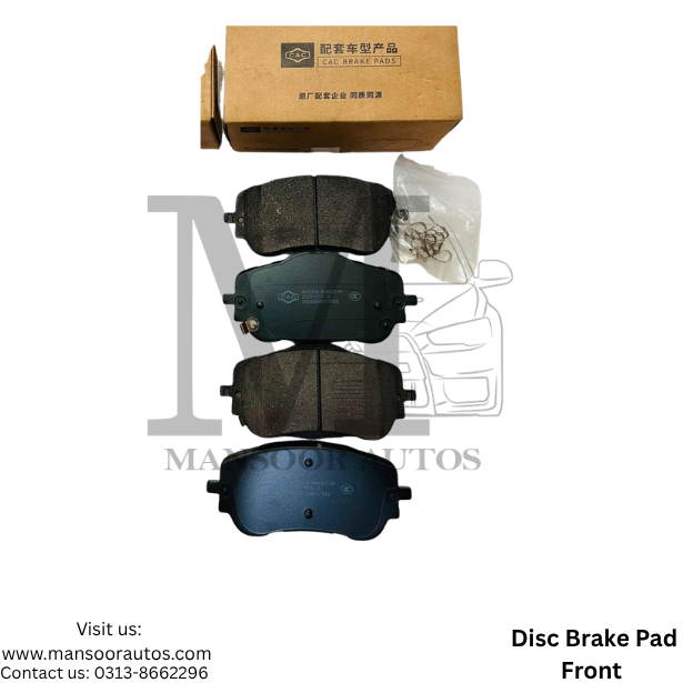 Disc Brake Pad Front Haval H6 2.0 / HEV 2023-26 - Imported