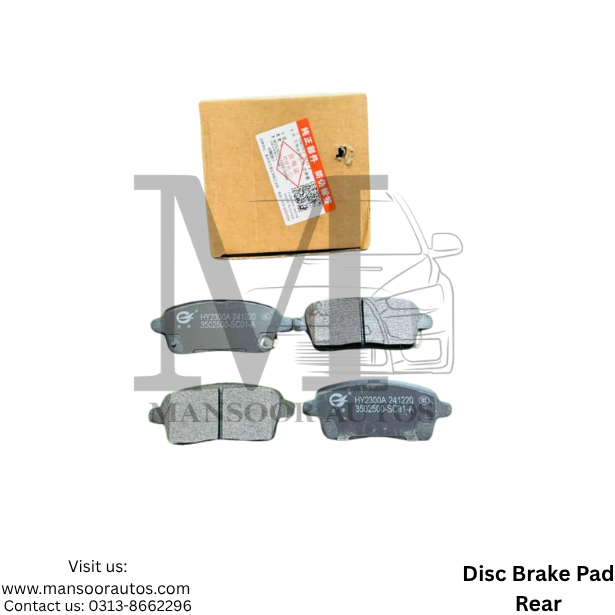 Disc Brake Pad DFSK Glory 580 Pro Rear