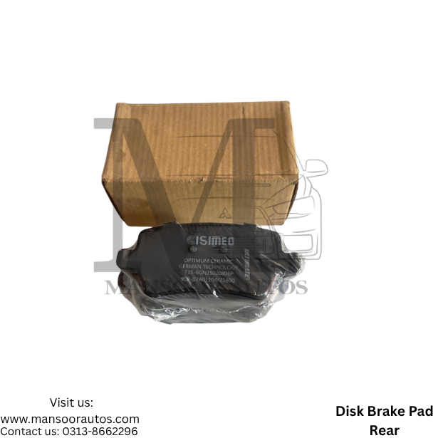 Disc Brake Pad Cherry Tiggo 8 Pro - Rear