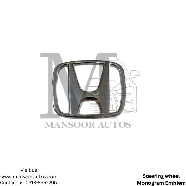 Steering wheel Monogram Emblem Honda - IKA